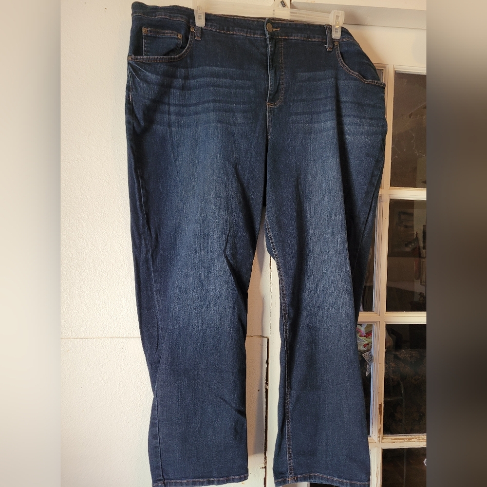 Terra & Sky Plus Size Stretch Denim Jeans Straight